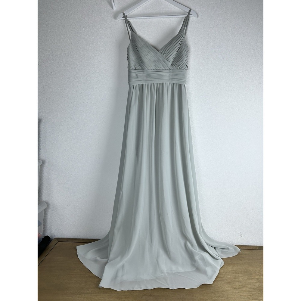 Sorella Vita Long Formal‎ Dress Bridesmaid Dress Party Dress Sea Glass Sz 10 - Picture 10 of 16